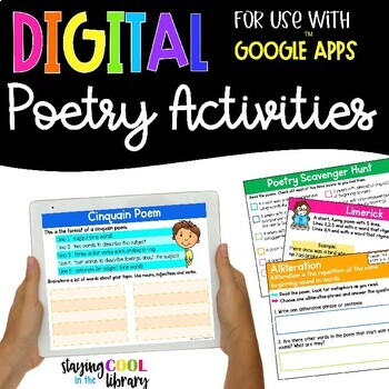 Preview of Poetry Activities - Digital for Google Slides