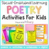 SEL Poems & Writing Activities, Social Emotional Learning 