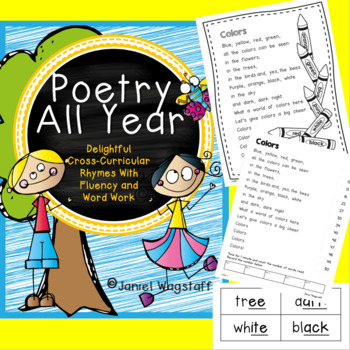 Preview of Poetry All Year: Cross-Curricular Rhymes w Fluency & Word Work K-2 + Digital