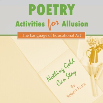 Preview of Poetry Analysis Activities FREEBIE w/ Robert Frost & 'Nothing Gold Can Stay'