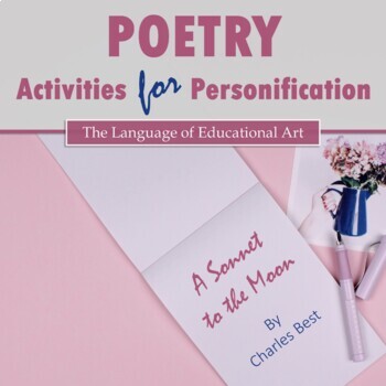 Preview of Poetry Analysis Activities for Personification – Answer Key Rubric Poem Writing