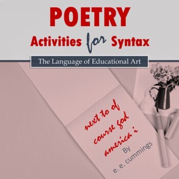 Preview of Poetry Analysis Activities for Syntax w/ e. e. cummings – Answer Key Rubrics