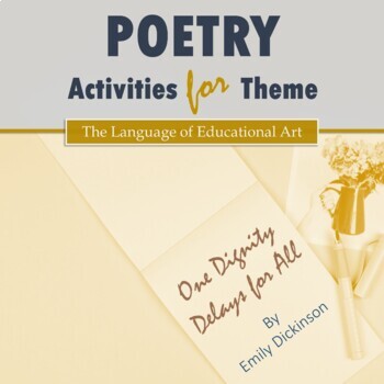 Preview of Poetry Analysis Activities for Theme w/ Emily Dickinson – Answer Key Rubric