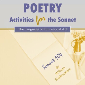 Preview of Poetry Analysis Activities for the Sonnet w/ William Shakespeare – Rubric Key