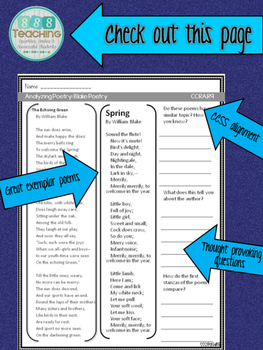 Poetry Analysis: Analyzing Poetry for Grades 4-8 by SSSTeaching | TpT