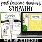Sympathy by Paul Laurence Dunbar Poetry Analysis Worksheet