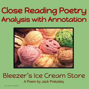 Preview of Poetry Analysis Close Reading Critical Thinking For Google Classroom