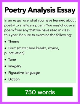 poetry analysis essay ib