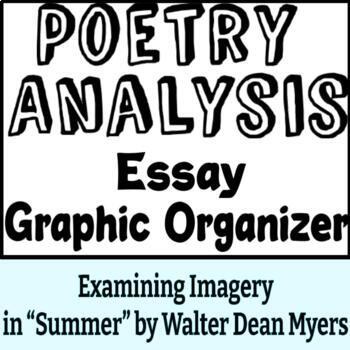 Preview of Poetry Analysis Essay Graphic Organizer with Modified Sentence Stems