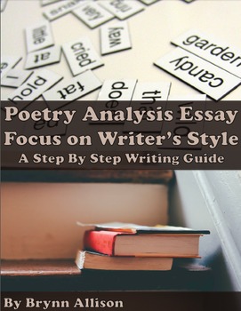 Preview of Poetry Analysis Essay on Writer's Style: Step by Step Writing Guide