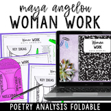 Woman Work by Maya Angelou Poetry Analysis Activity