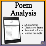 Poetry Analysis Graphic Organizers