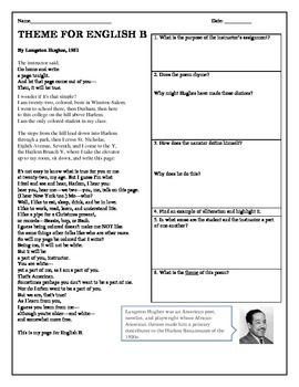 Preview of Poetry Analysis- Harlem Renaissance Poets ( 4 Worksheets)