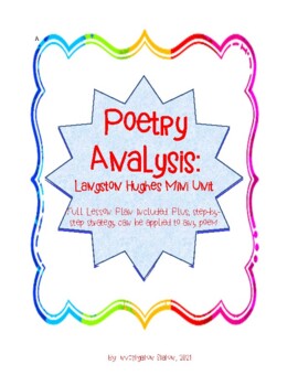 Preview of Poetry Analysis: Langston Hughes Mini Unit