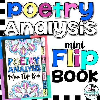 Preview of Poetry Analysis Mini Flip Book (a sticky note book for poems)