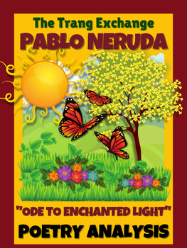 Preview of Analyzing "Ode to Enchanted Light" by Pablo Neruda Test Prep and Game