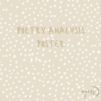 Preview of Poetry Analysis Poster
