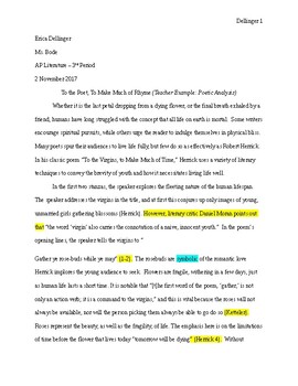 poetry writing research paper