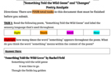 Poetry Analysis - "Something Told the Wild Geese" and "Change"
