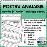 Poetry Analysis: Upper Elementary (START)