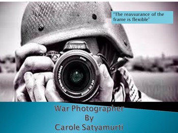 war photographer thesis statement