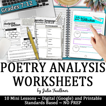 poetry analysis worksheet college