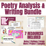 Poetry Analysis & Writing Bundle - 7 LESSONS INCLUDED!