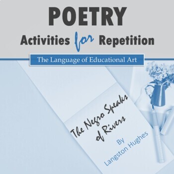 Preview of Poetry Analysis for Repetition w/ Langston Hughes's 'The Negro Speaks of Rivers'