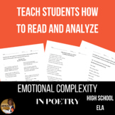 Poetry Analysis using Emotional Complexity for High School