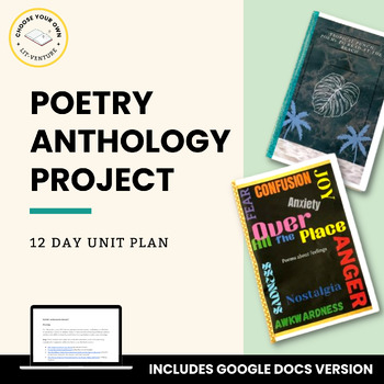 Preview of Poetry Anthology Project - National Poetry Month - 12-Day Unit Plan