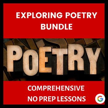 Preview of Poetry, Art of Poetry Bundle, Exploring Poetry & the English Language, No-Prep