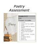 Poetry Assessment Question Bank & Answer Key
