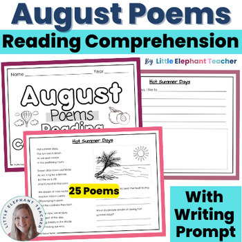 Poetry - August Poems with Reading Comprehension and Fluency Practice ...