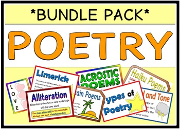 Poetry (BUNDLE PACK) by Hannah Murphy | Teachers Pay Teachers