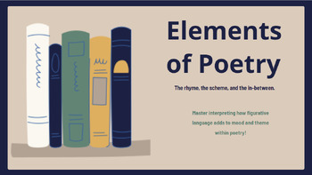 Preview of Poetry Basics - Understanding Rhyme Scheme & More Through Relevant Songs!