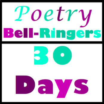 Preview of Poetry Bell-Ringers 30 Days High School
