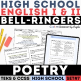 STAAR Poetry Practice Elements of Worksheet Analysis Bell 