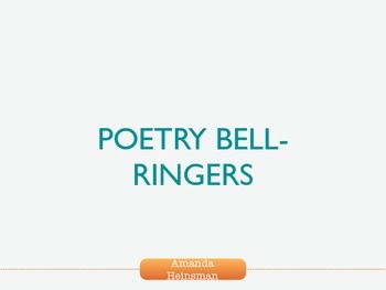 Preview of Poetry Bell Ringers (Short Poems for Junior High and High School!)
