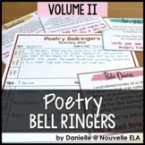 Poetry Bell Ringers Volume 2 - Warm-Up Activities to Analy