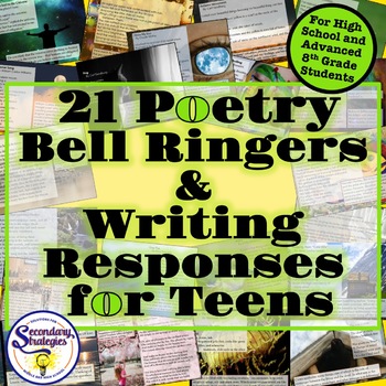 Preview of Poetry Bell Ringers Writing Responses | High School