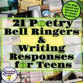Poetry Bell Ringers Writing Responses | High School