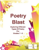 Poetry Blast for Grades 7 - 9
