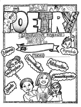 Poetry Book Activity Coloring Sheet by Ms Gartrell's Art Studio | TpT