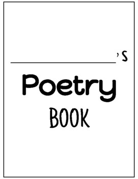 Poetry Book- Rough Draft Templates + Pages for Published Book | Poetry ...