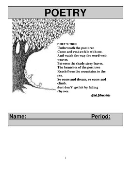Preview of Poetry Booklet / A Booklet to practice the Analysis of Poetry