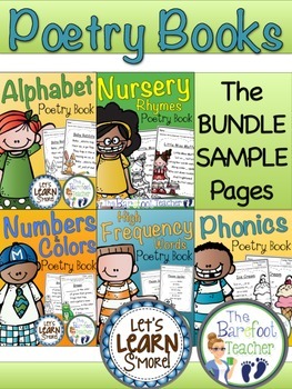 Preview of Poetry Month Free- Poetry Notebook Sample, Phonics, Sight Words, Nursery Rhymes