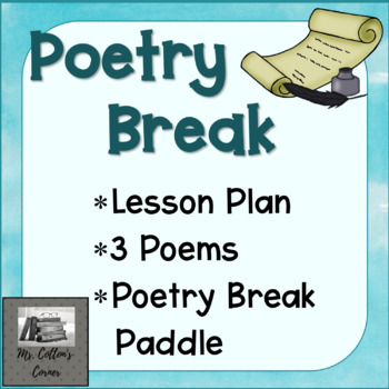 Preview of Poetry Break Lesson Plan - No prep - Fun FREEBIE