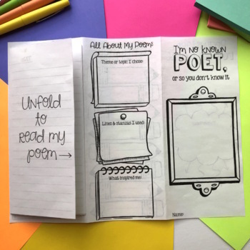 Poetry Brochure/Pamphlet - Figurative Language Project for Gr. 3-5