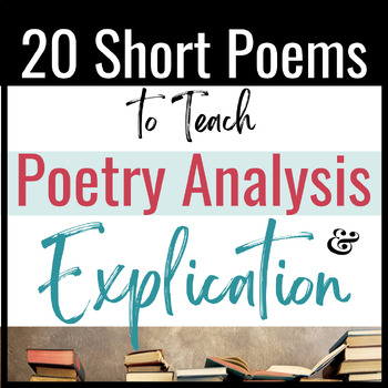 Preview of Poetry Bundle: 20 Short Poems to Teach Rhetorical Relationships & Explication