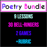 Poetry Bundle Middle or High School: Lessons, Bell-Ringers